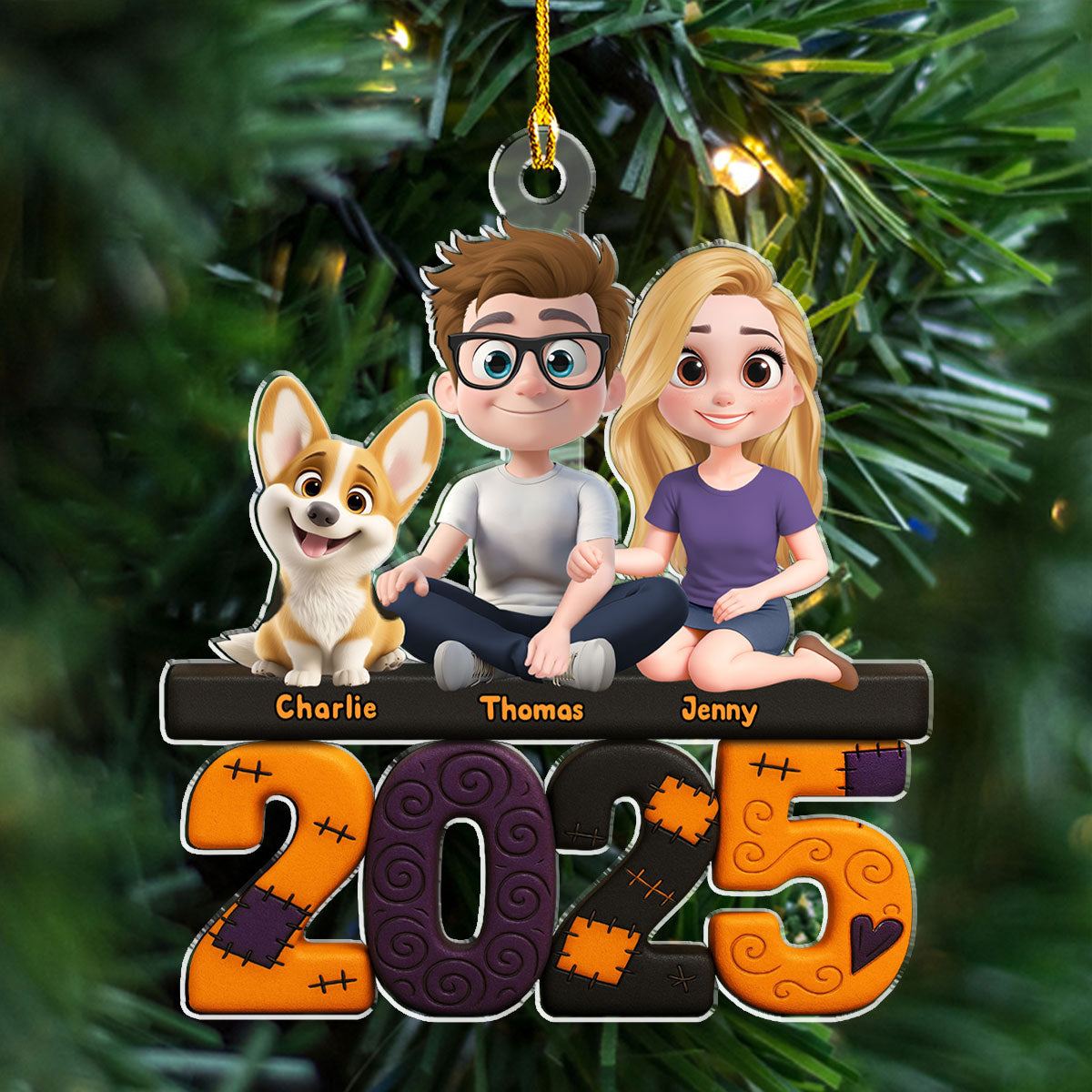We And Our Dog Creepy - Personalized Custom Acrylic Ornament