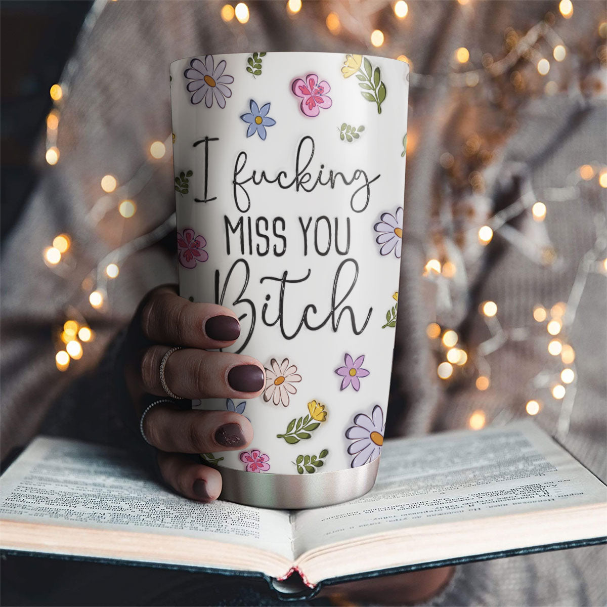 I Miss You Bestie - Personalized Custom 3D Inflated Effect Tumbler