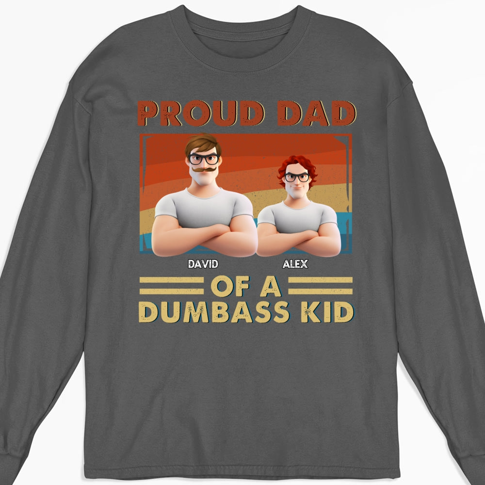 Proud Dad Of Some Wild Kids - Personalized Custom Shirt