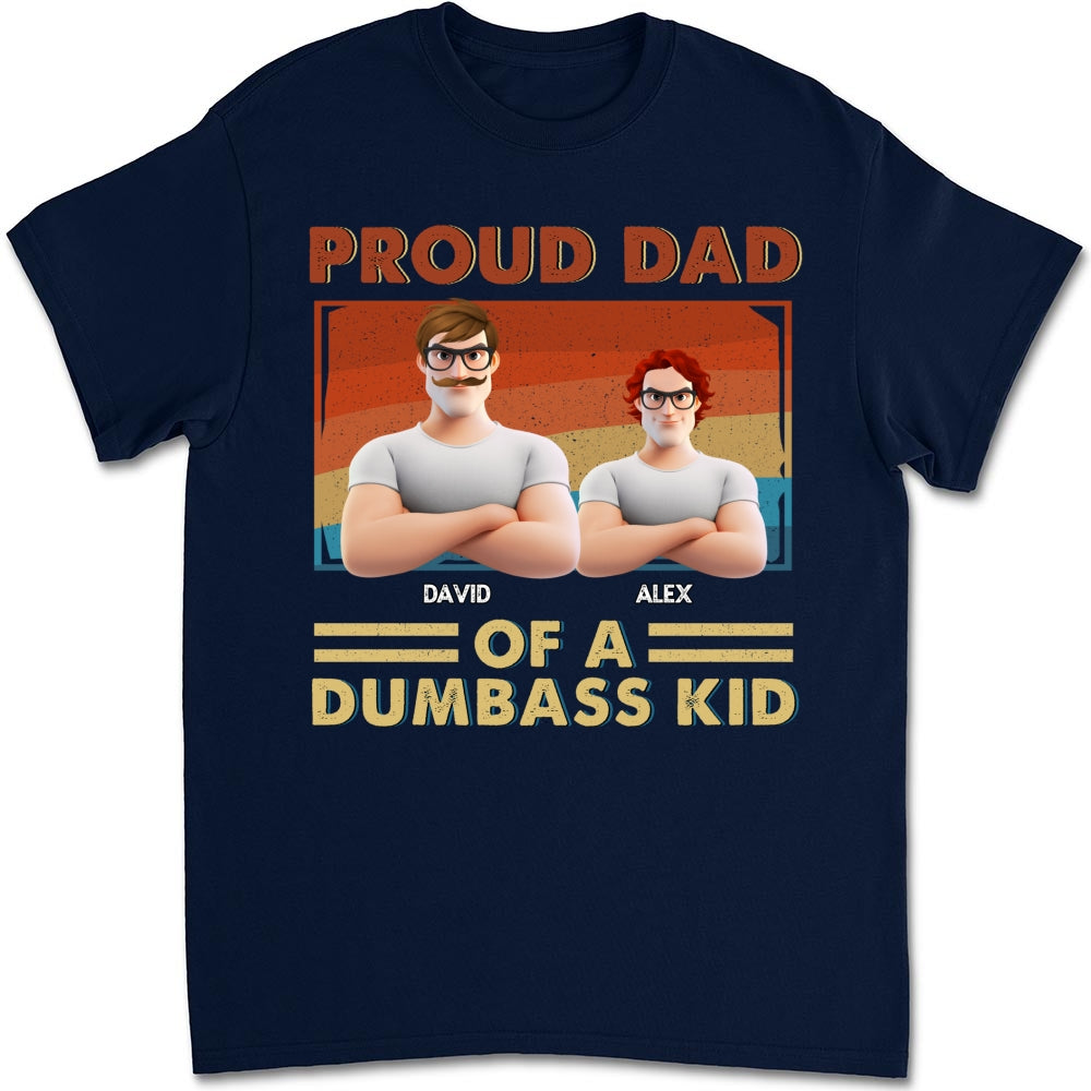 Proud Dad Of Some Wild Kids - Personalized Custom Shirt