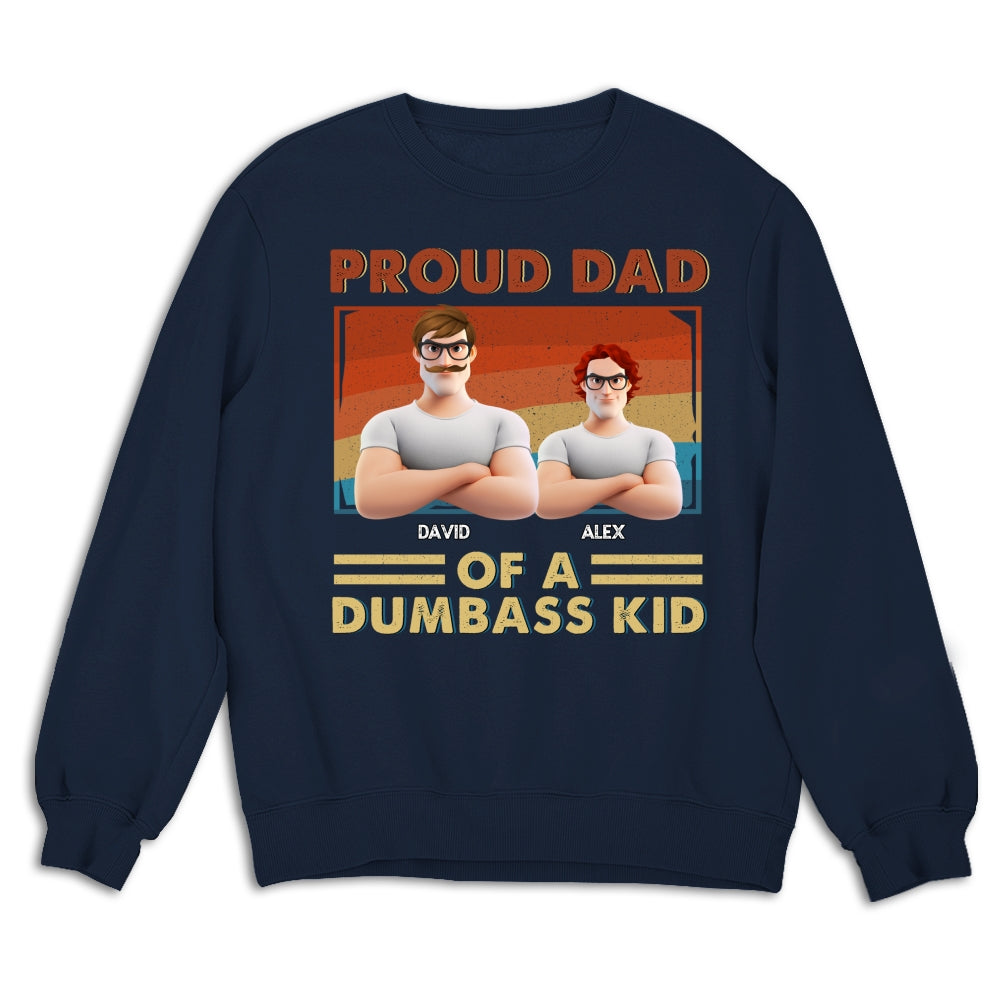 Proud Dad Of Some Wild Kids - Personalized Custom Shirt