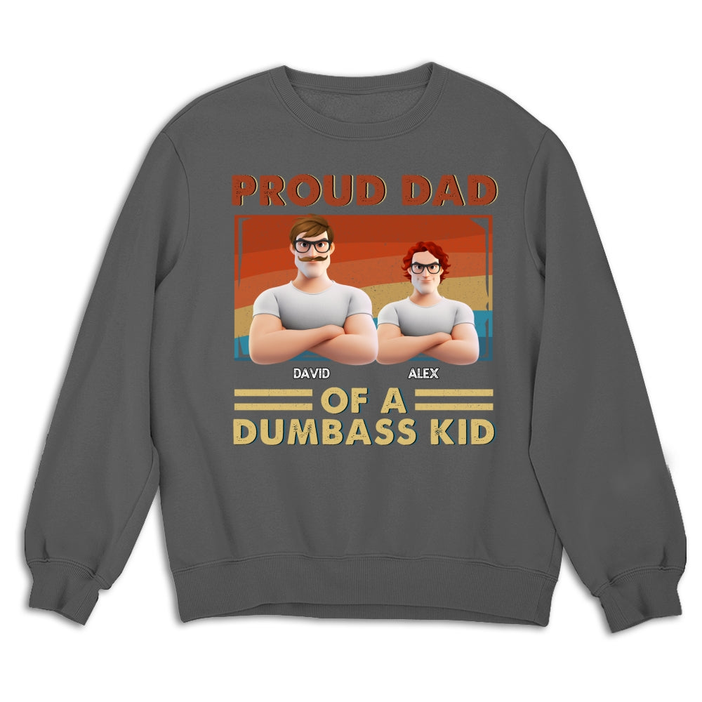 Proud Dad Of Some Wild Kids - Personalized Custom Shirt