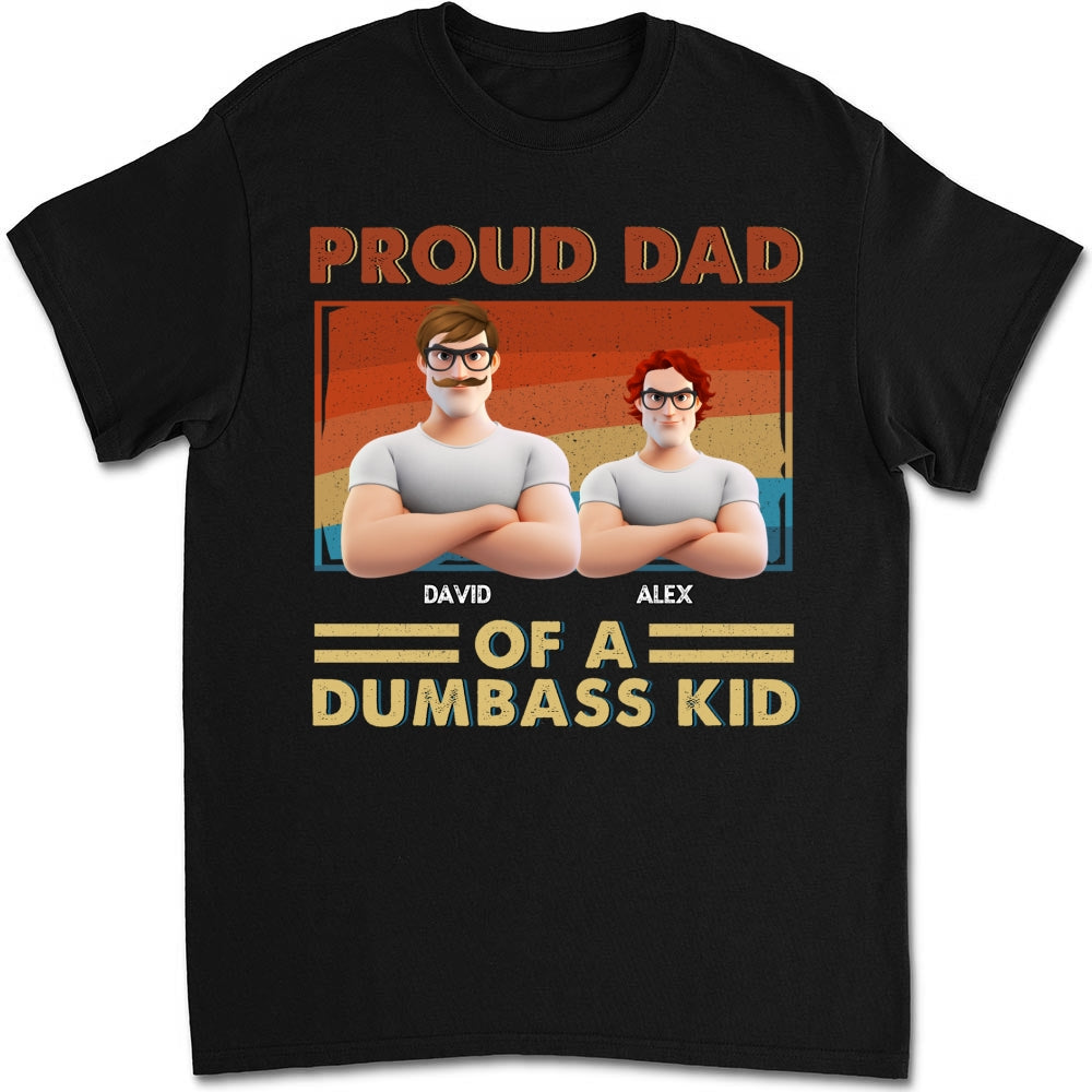 Proud Dad Of Some Wild Kids - Personalized Custom Shirt