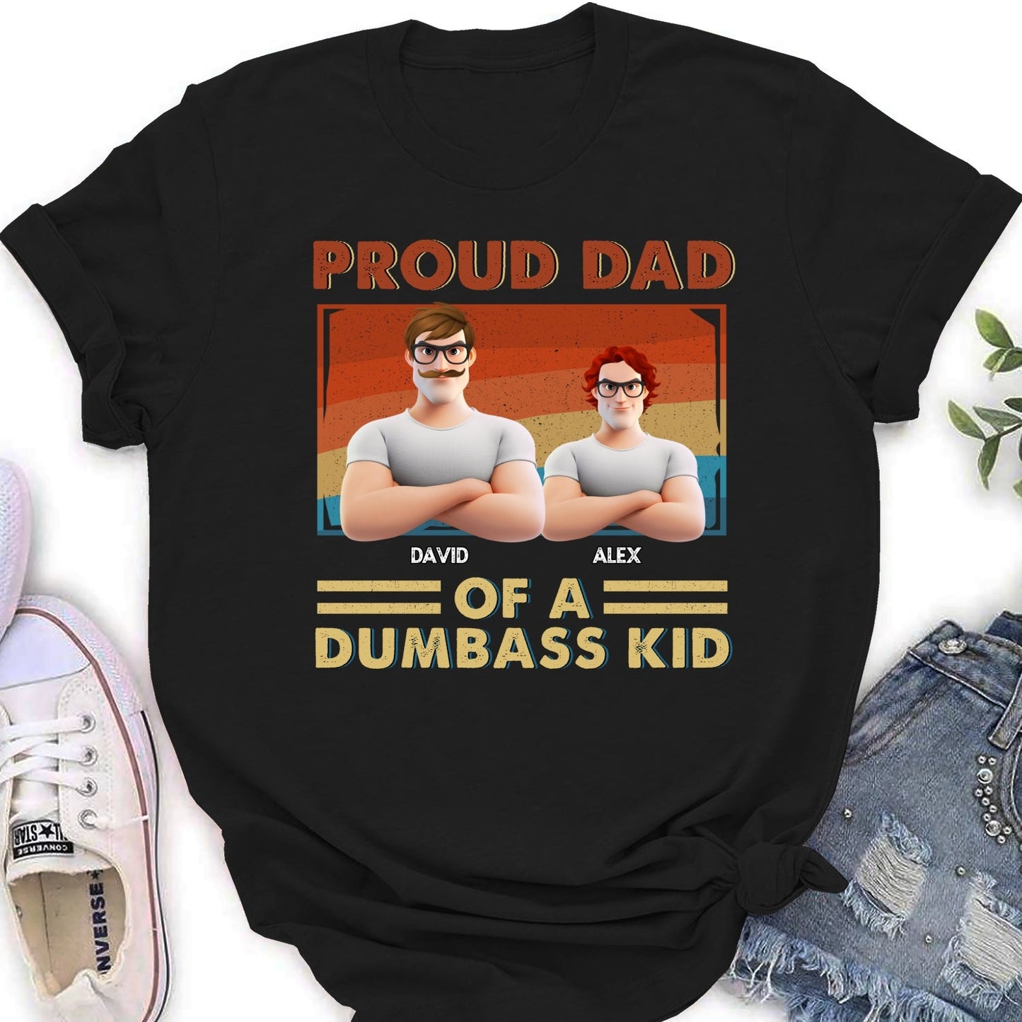 Proud Dad Of Some Wild Kids - Personalized Custom Shirt