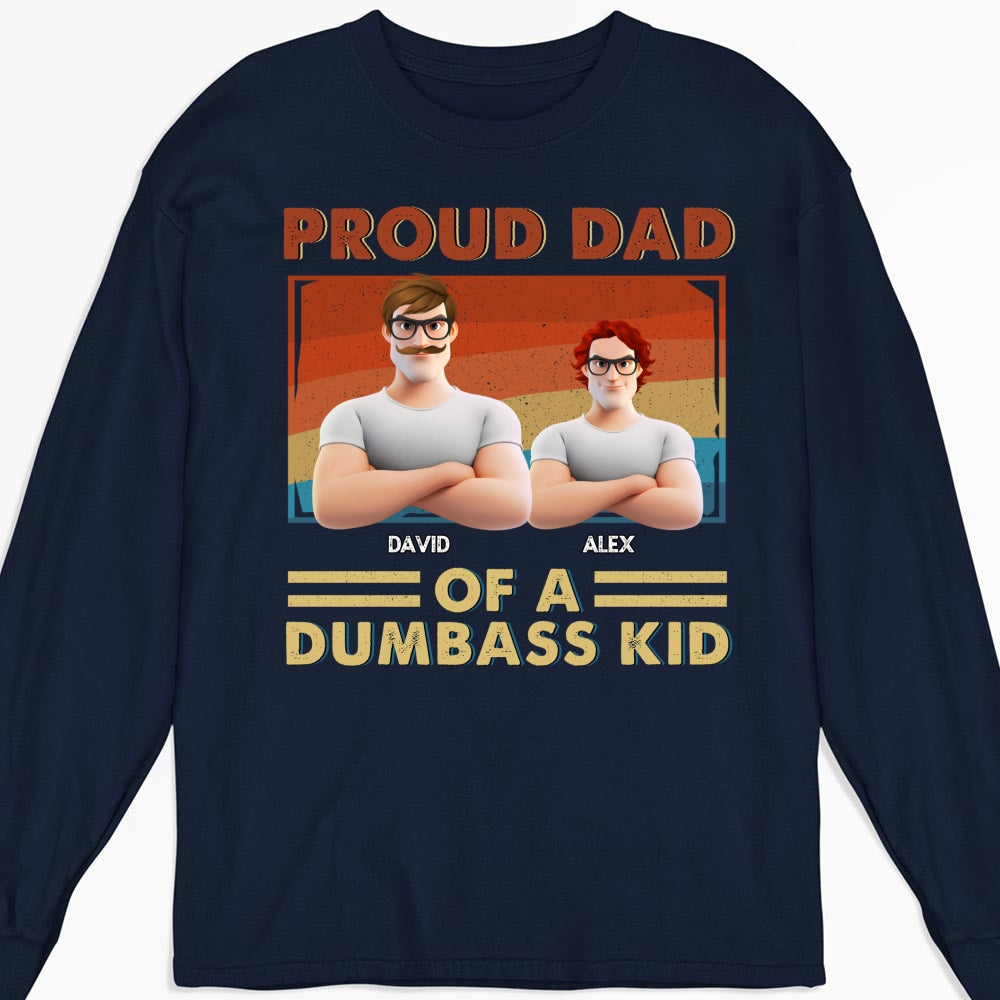 Proud Dad Of Some Wild Kids - Personalized Custom Shirt