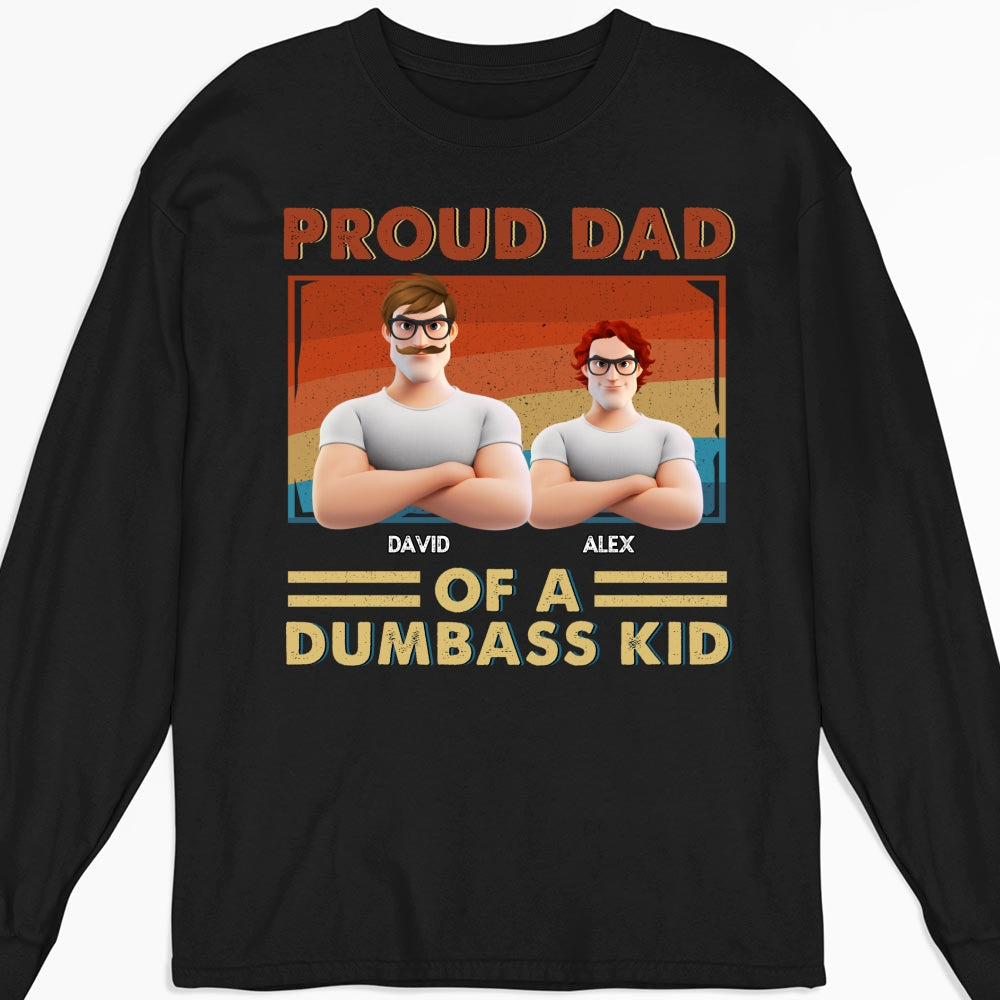 Proud Dad Of Some Wild Kids - Personalized Custom Shirt
