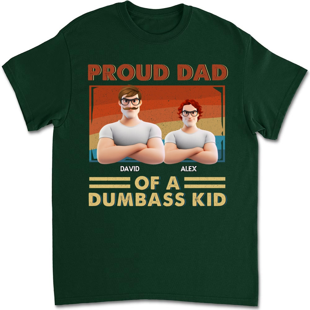 Proud Dad Of Some Wild Kids - Personalized Custom Shirt
