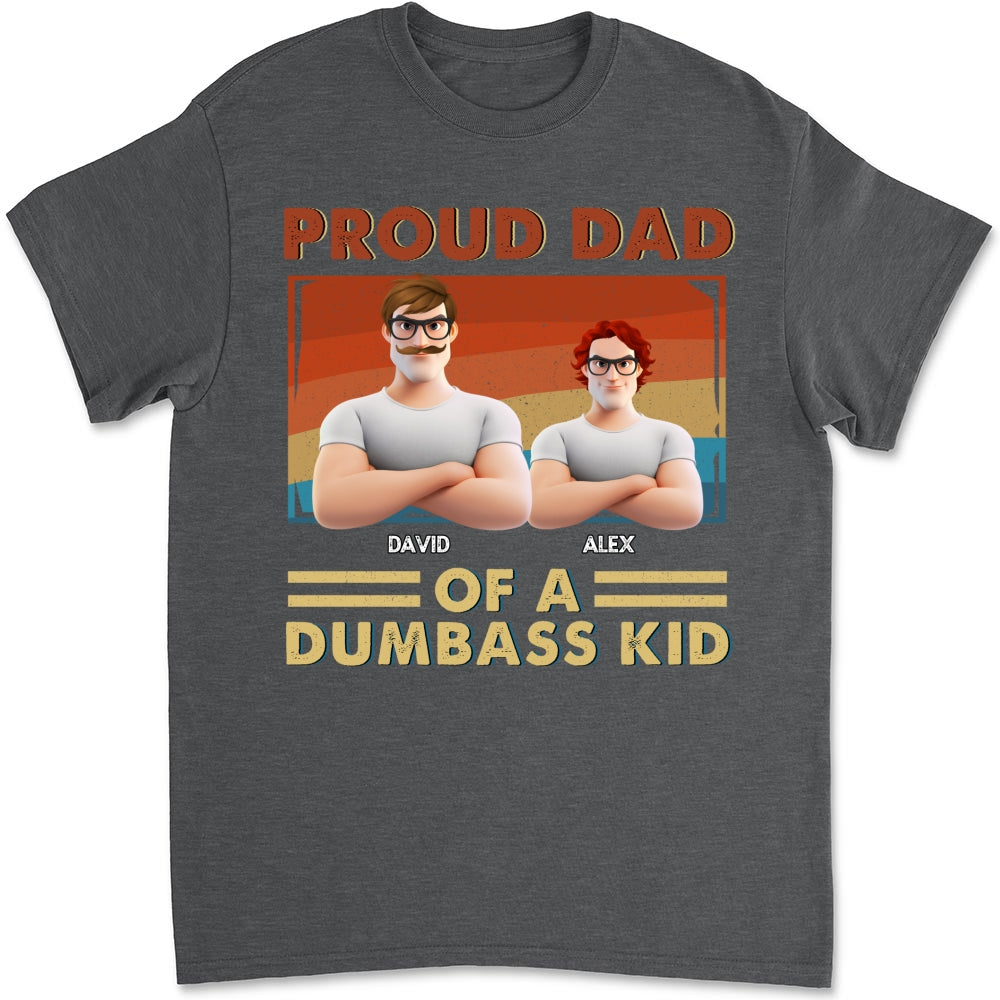Proud Dad Of Some Wild Kids - Personalized Custom Shirt