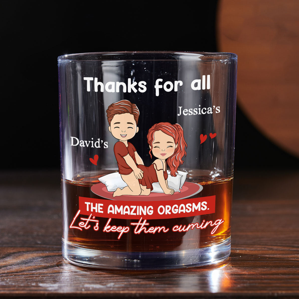 Thanks For All The Good Things - Personalized Custom Whiskey Glass