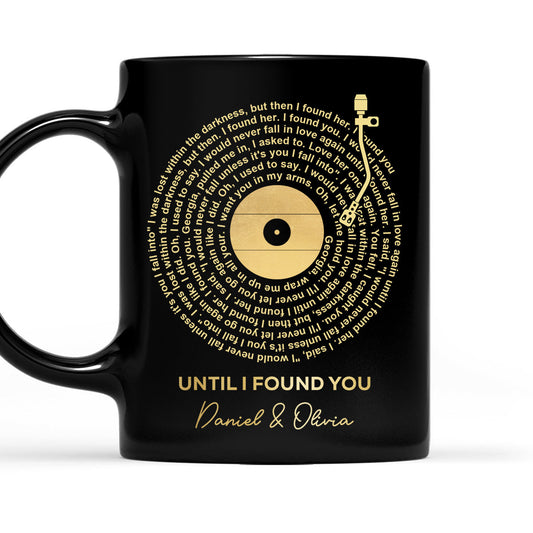 Custom Favorite Spiral Song Lyrics - Personalized Custom Coffee Mug