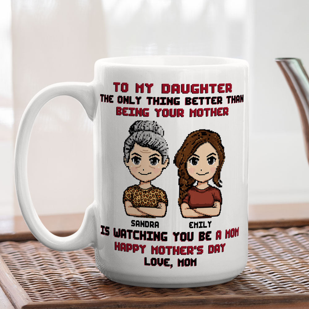 To My Daughter I Love You - Personalized Custom Coffee Mug