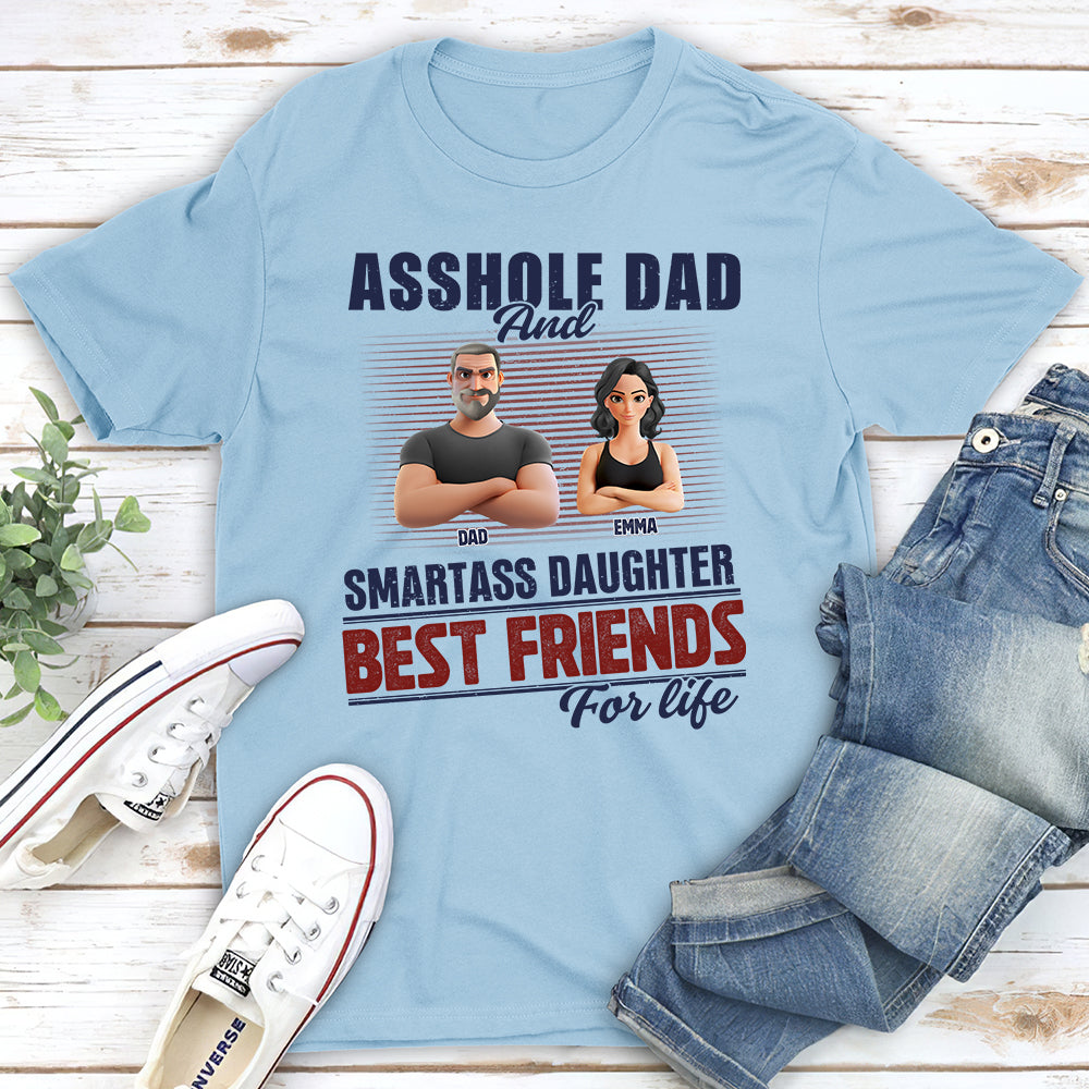 Best Dad And Smart Daughter - Personalized Custom Shirt