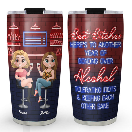 Alcohol Best Friends - Personalized Custom Tumbler