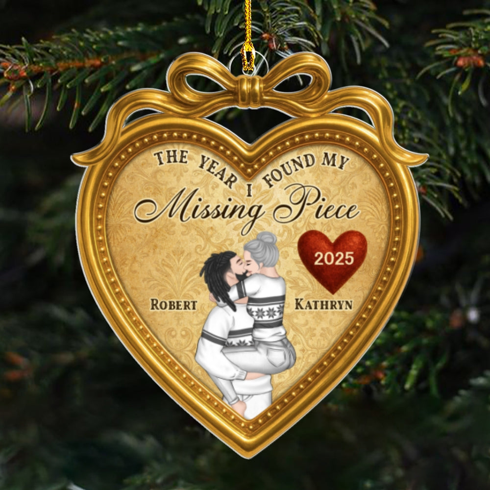I Found My Missing Piece - Personalized Custom Acrylic Ornament