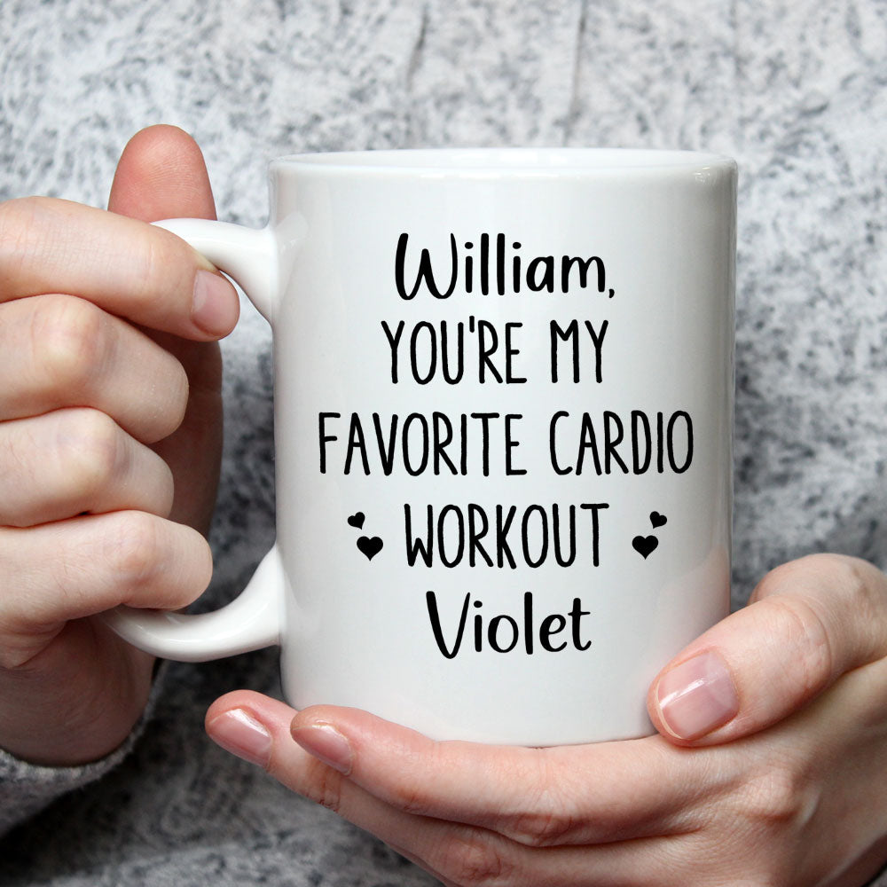 My Favorite Cardio - Personalized Custom Coffee Mug