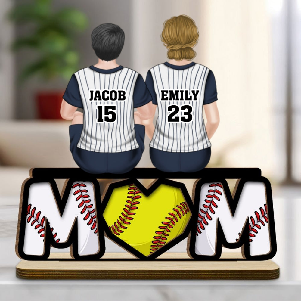 Raising Champions With Love - Personalized Custom 2-Layer Wood Plaque With Flat Base