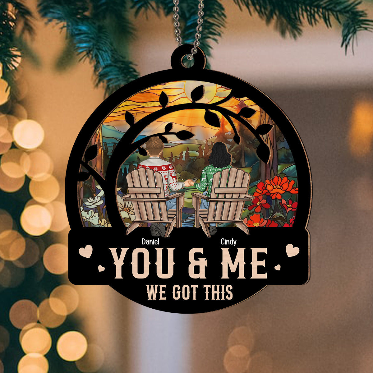 You And Me We Got This - Personalized Custom Suncatcher Ornament