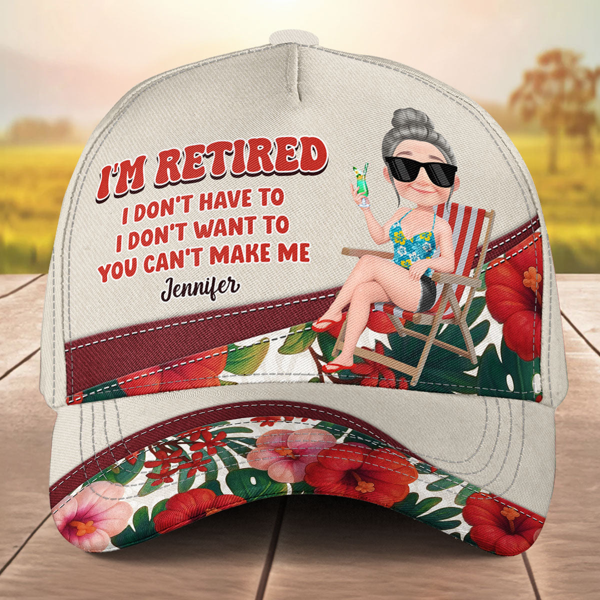 I Am Retired - Personalized Custom Classic Cap
