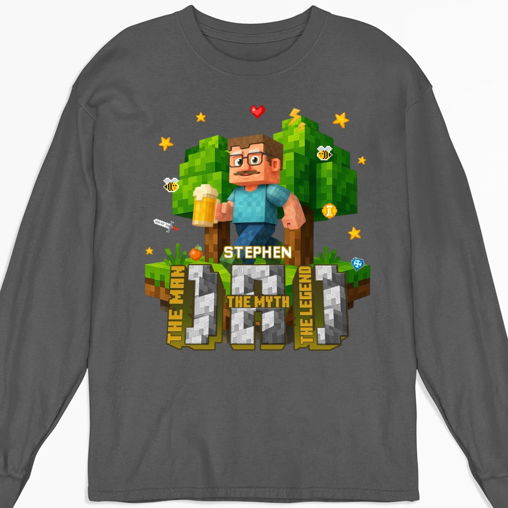 Dad The Amazing Pixel - Personalized Custom Shirt