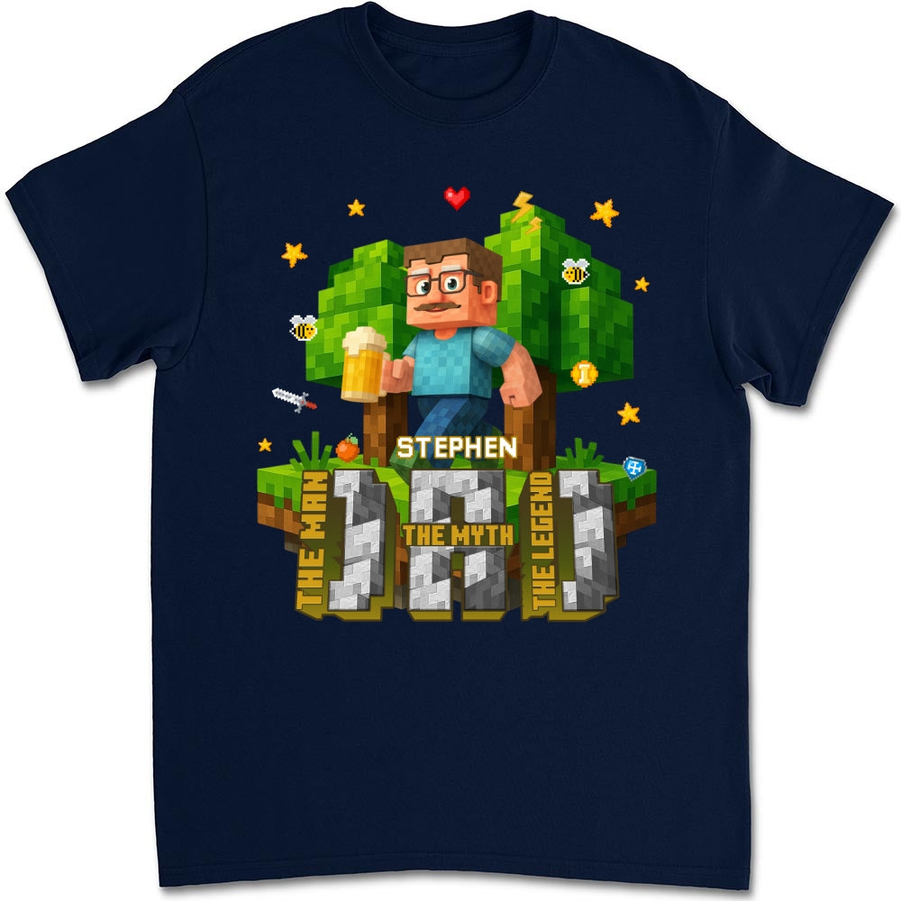 Dad The Amazing Pixel - Personalized Custom Shirt