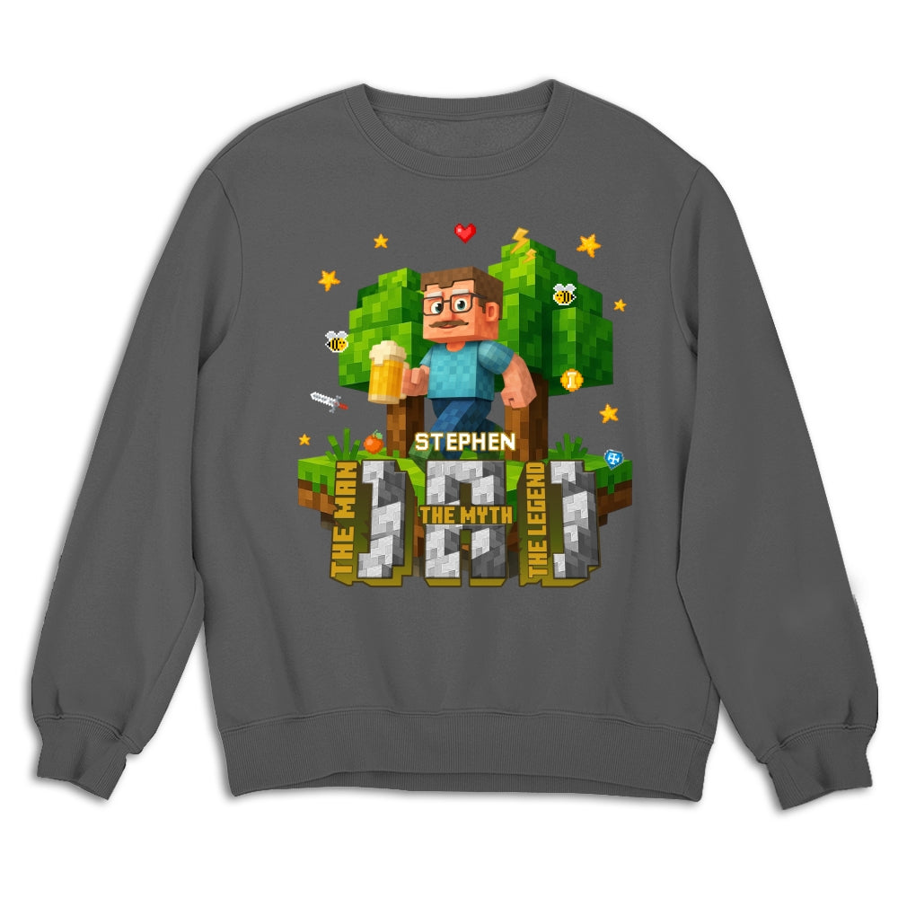 Dad The Amazing Pixel - Personalized Custom Shirt