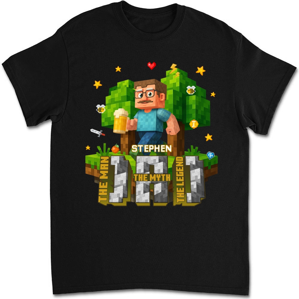 Dad The Amazing Pixel - Personalized Custom Shirt