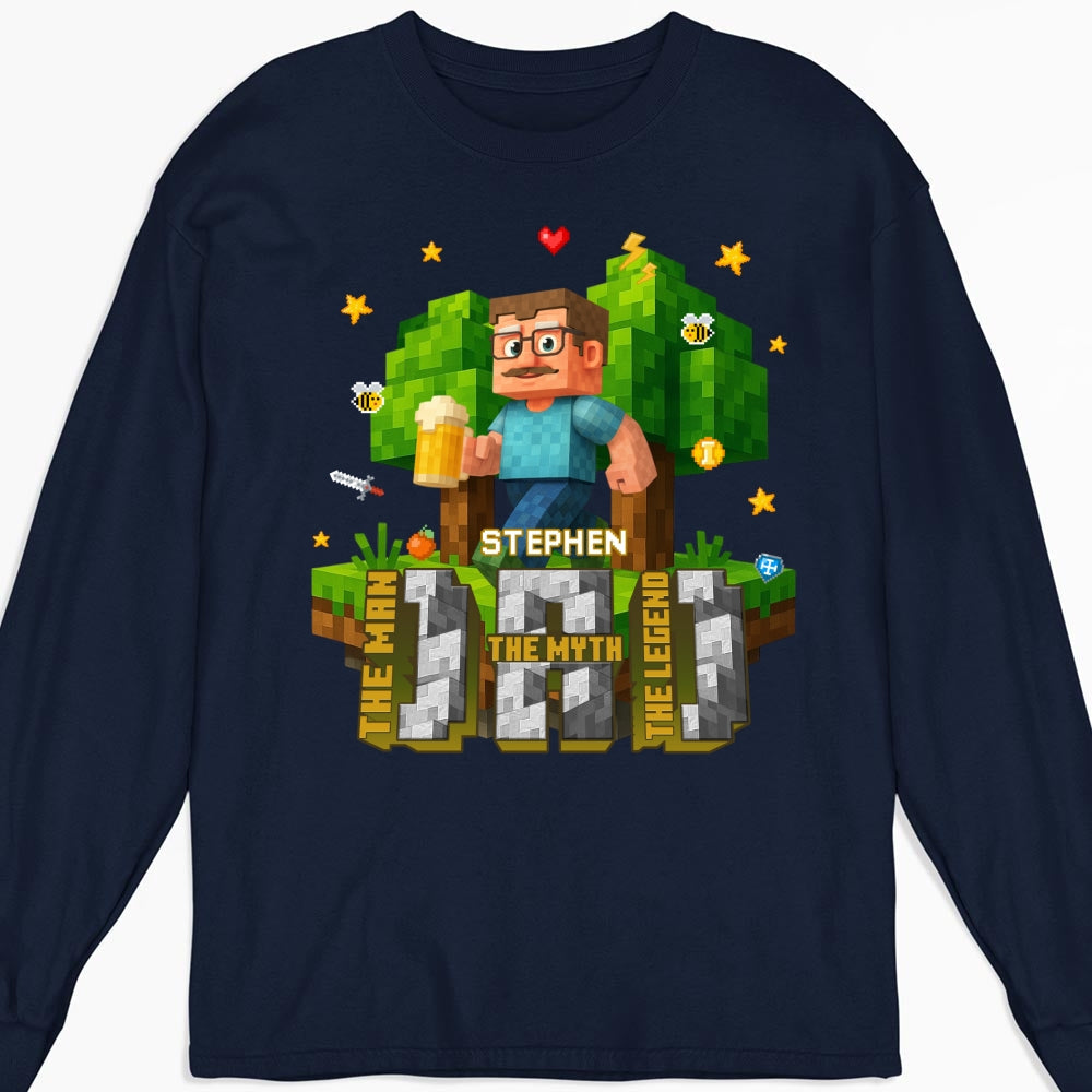Dad The Amazing Pixel - Personalized Custom Shirt