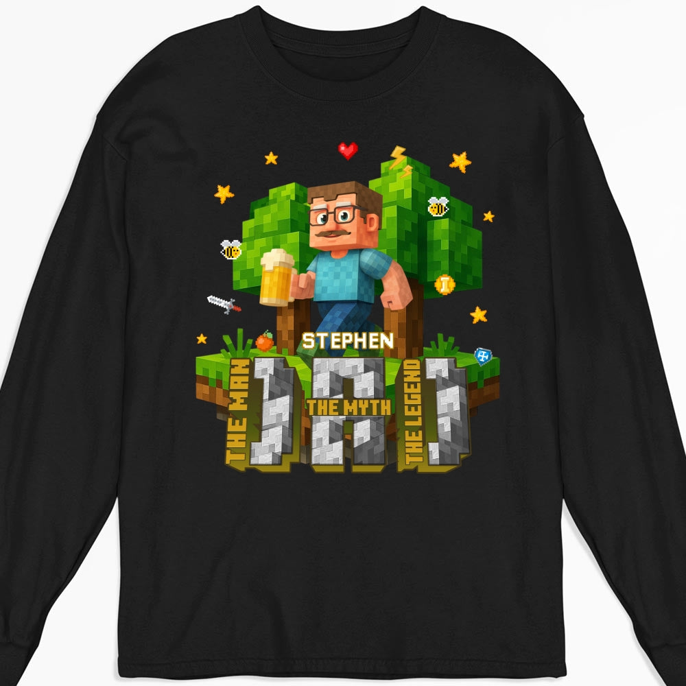Dad The Amazing Pixel - Personalized Custom Shirt