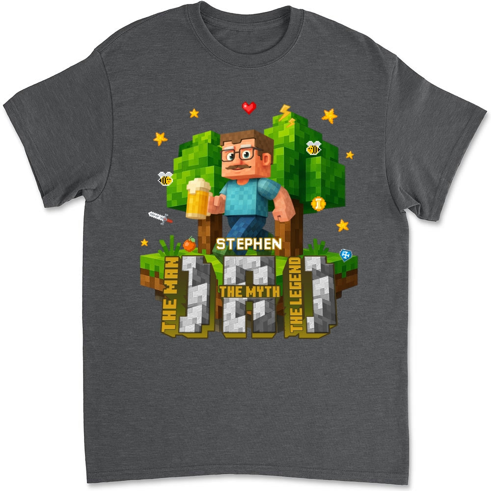 Dad The Amazing Pixel - Personalized Custom Shirt
