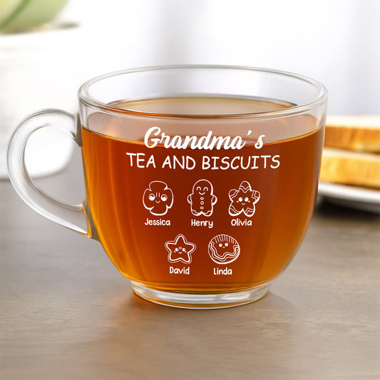 Sweet Moments Sweeter Treats - Personalized Custom Glass Tea Cup