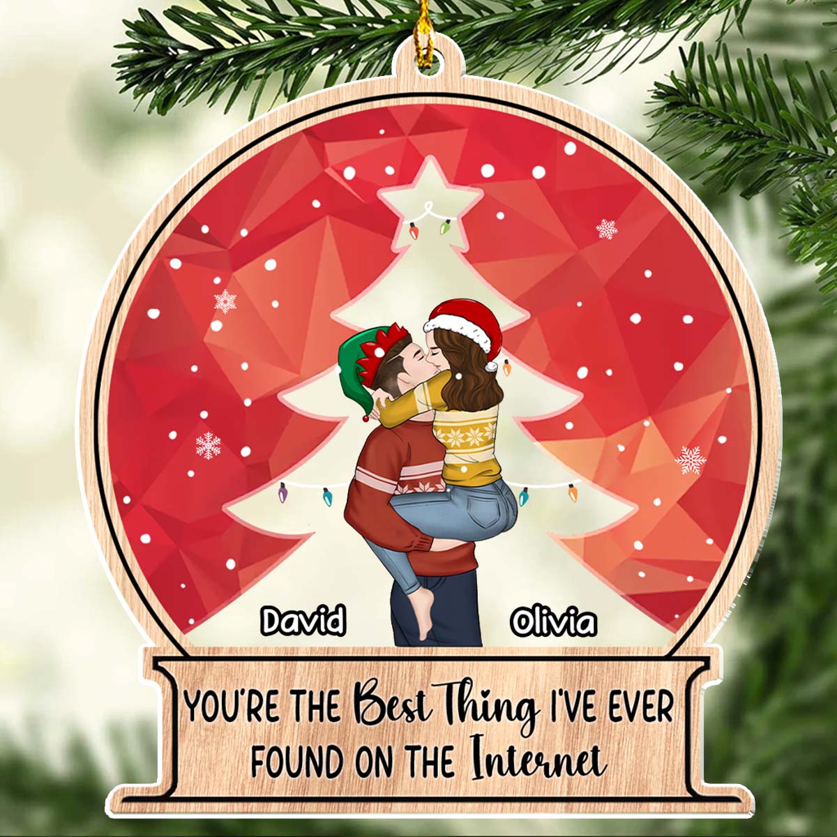 Couple Christmas 2024 - Personalized Custom Acrylic Ornament