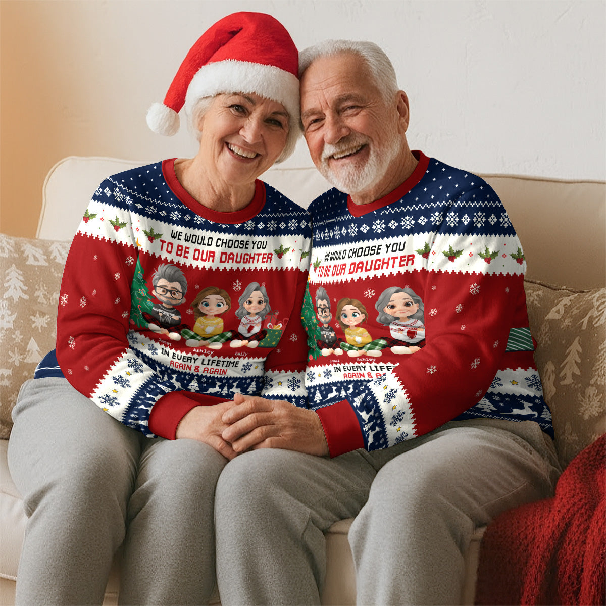 Always Choose You - Personalized Custom All-Over-Print Sweatshirt