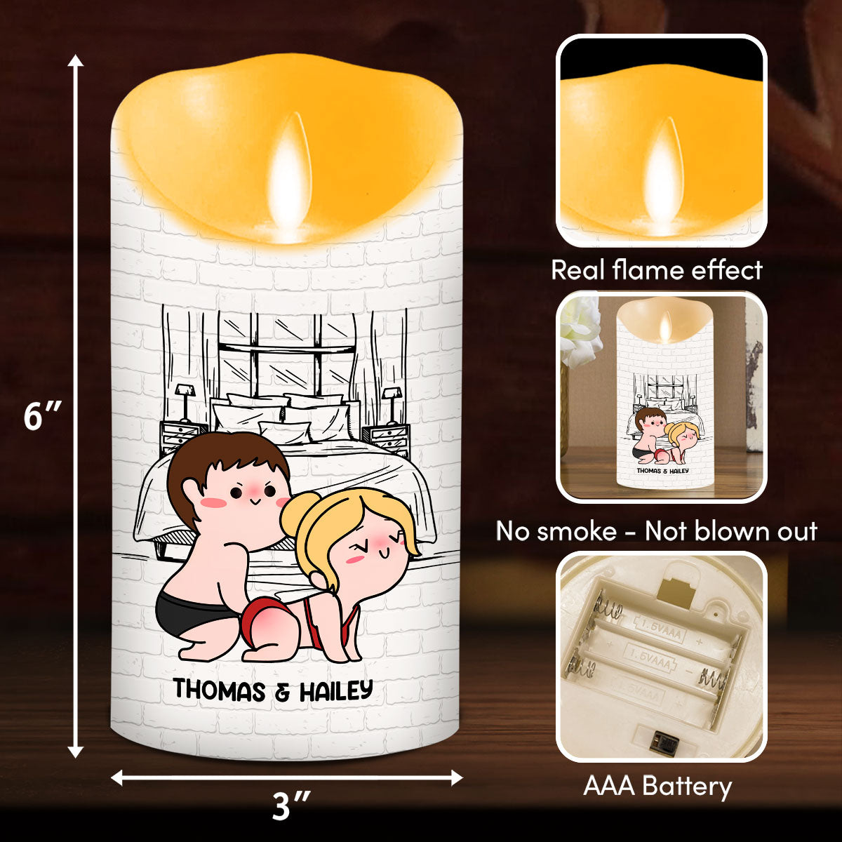 When This Candle Is Lit - Personalized Custom LED Candle