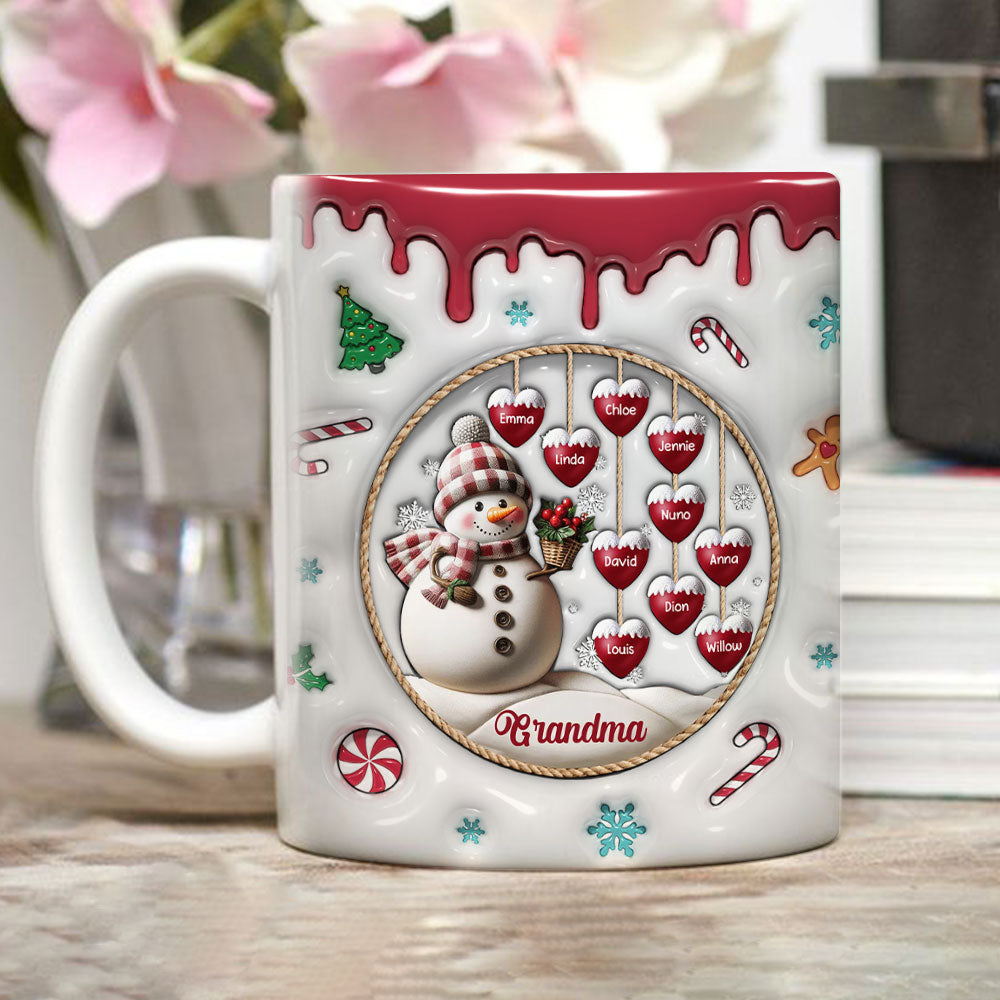 Snowman - Personalized Custom 3D Inflated Effect Mug