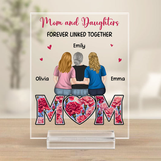 Forever Linked Together - Personalized Custom Acrylic Plaque With Base