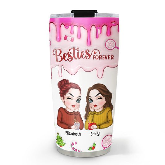 Sisters Forever - Personalized Custom 3D Inflated Effect Tumbler