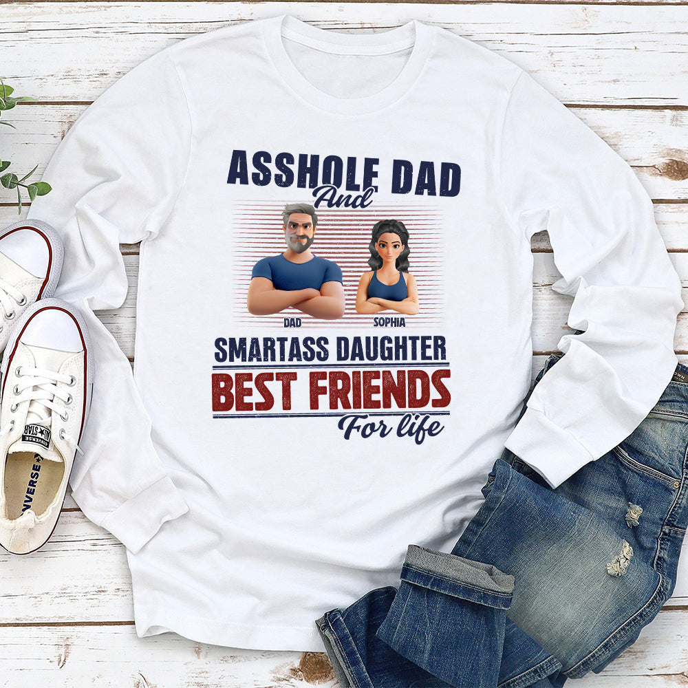 Best Dad And Smart Daughter - Personalized Custom Shirt