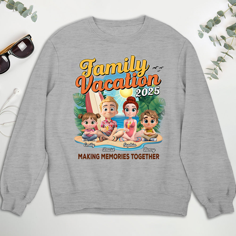 Family Vacation Making Memories Together - Personalized Custom Shirt