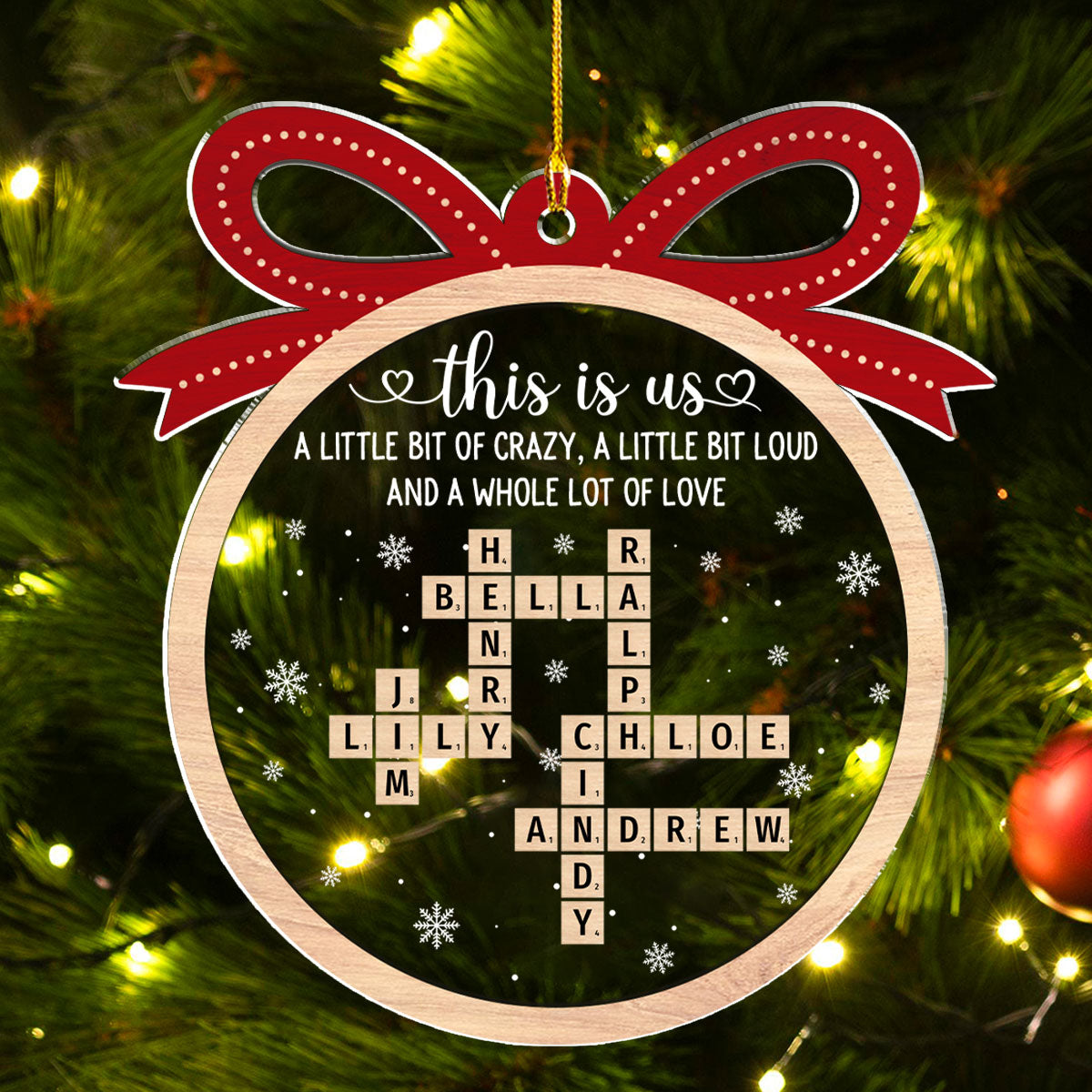 This Is Us Family, Friends, Besties, Coworkers - Personalized Custom Acrylic Ornament