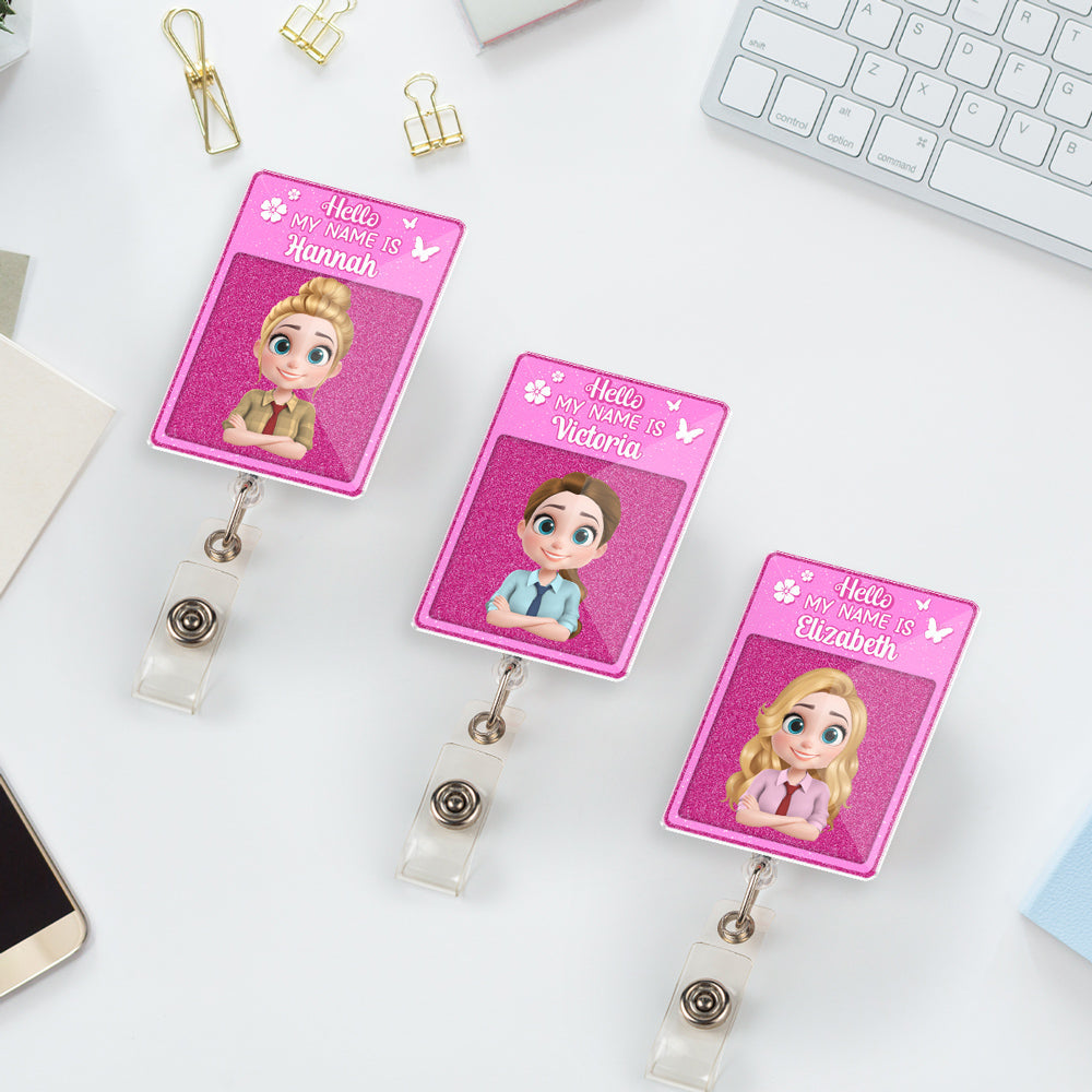 Love My Job - Personalized Custom Acrylic Badge Reel