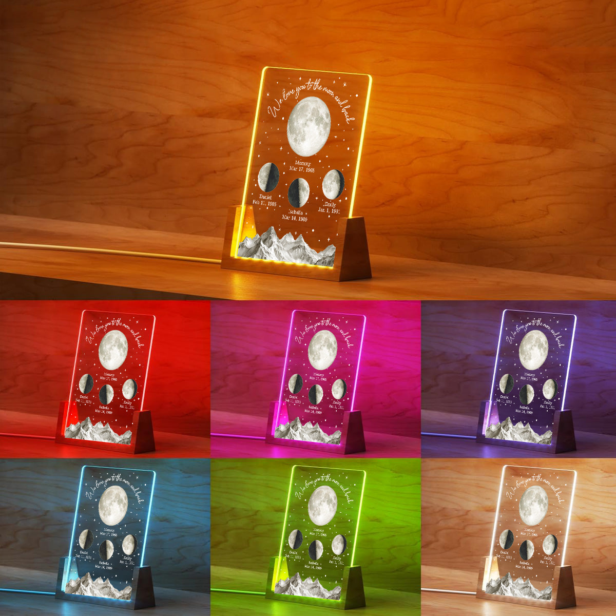 We Cherish You Beyond Stars - Personalized Custom Plaque With Walnut Base