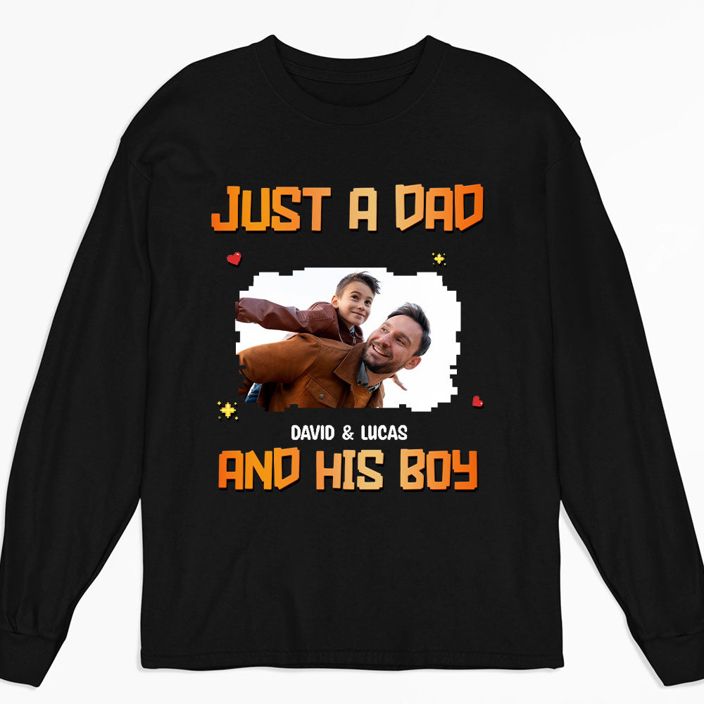 Just A Dad Photo - Personalized Custom Shirt