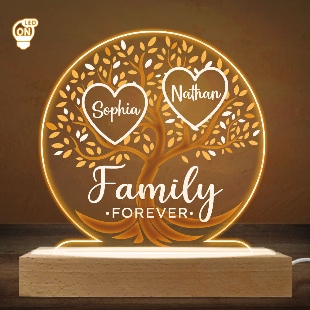 Loving Family - Personalized Custom LED Light