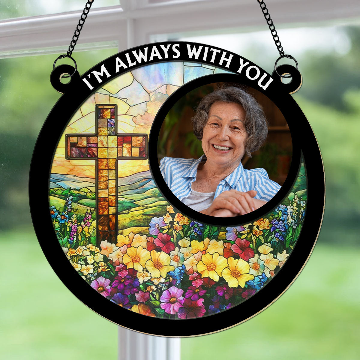 Eternally In My Heart - Personalized Custom Suncatcher