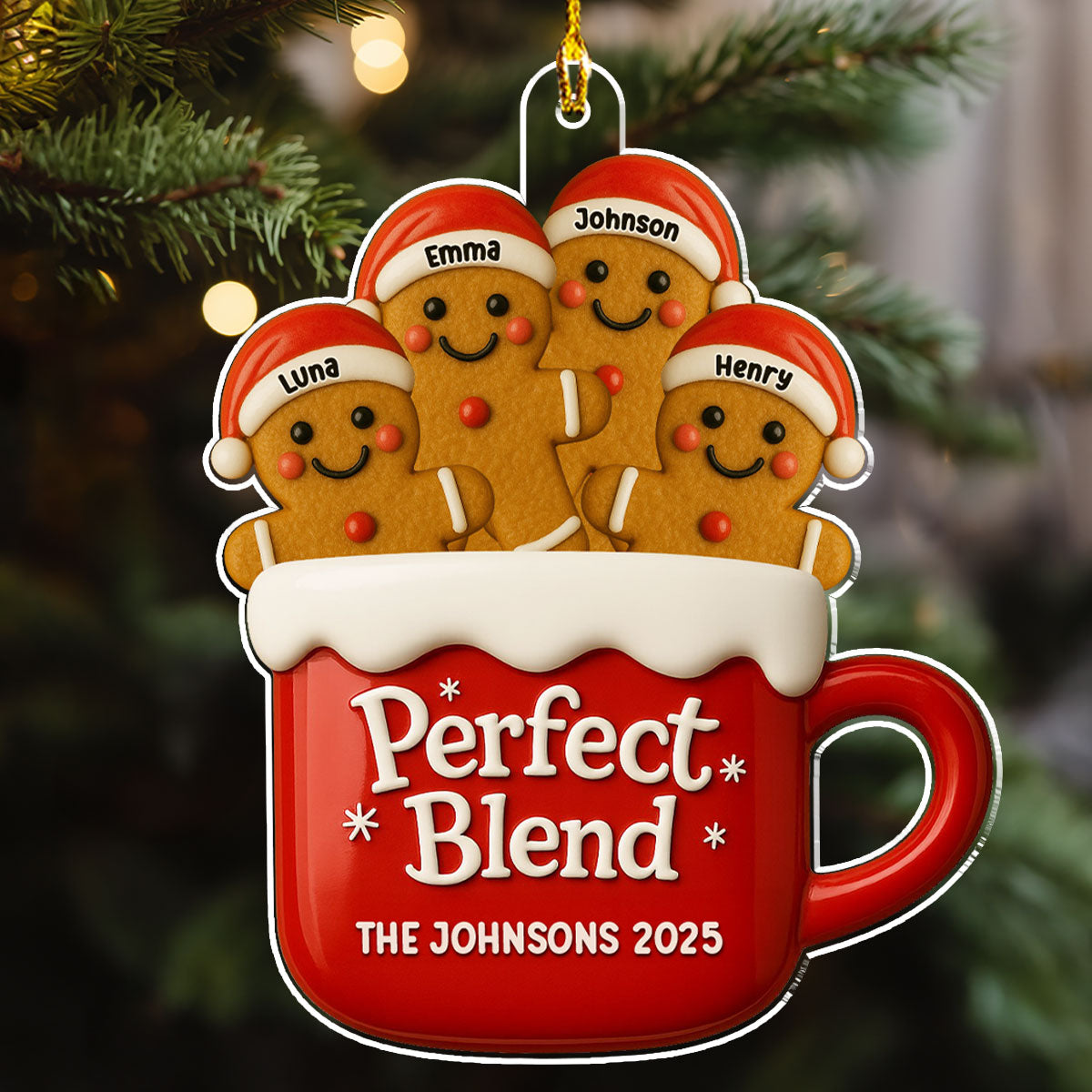 A Perfect Blend - Personalized Custom Acrylic Ornament