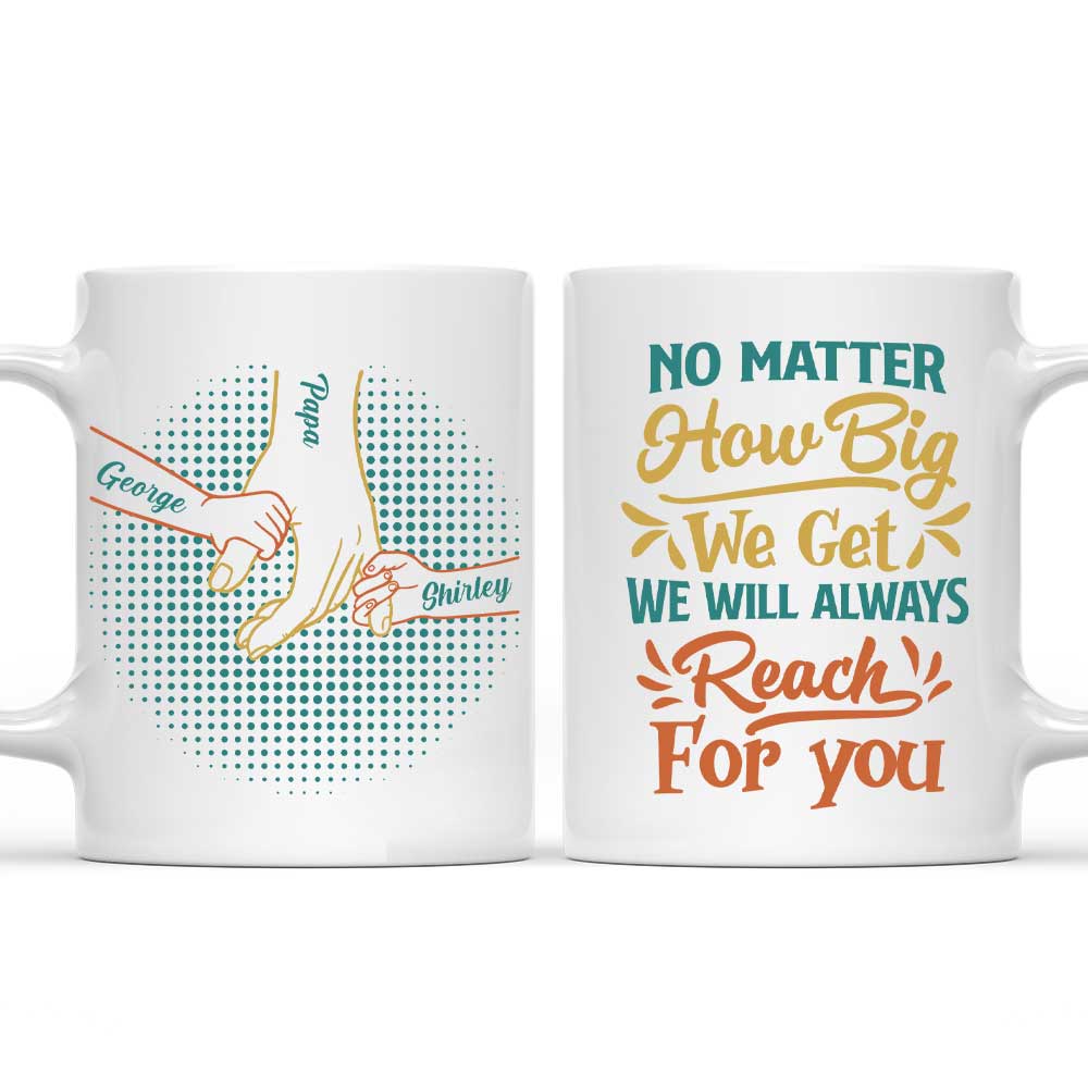 No Matter How Big We Get - Personalized Custom Coffee Mug