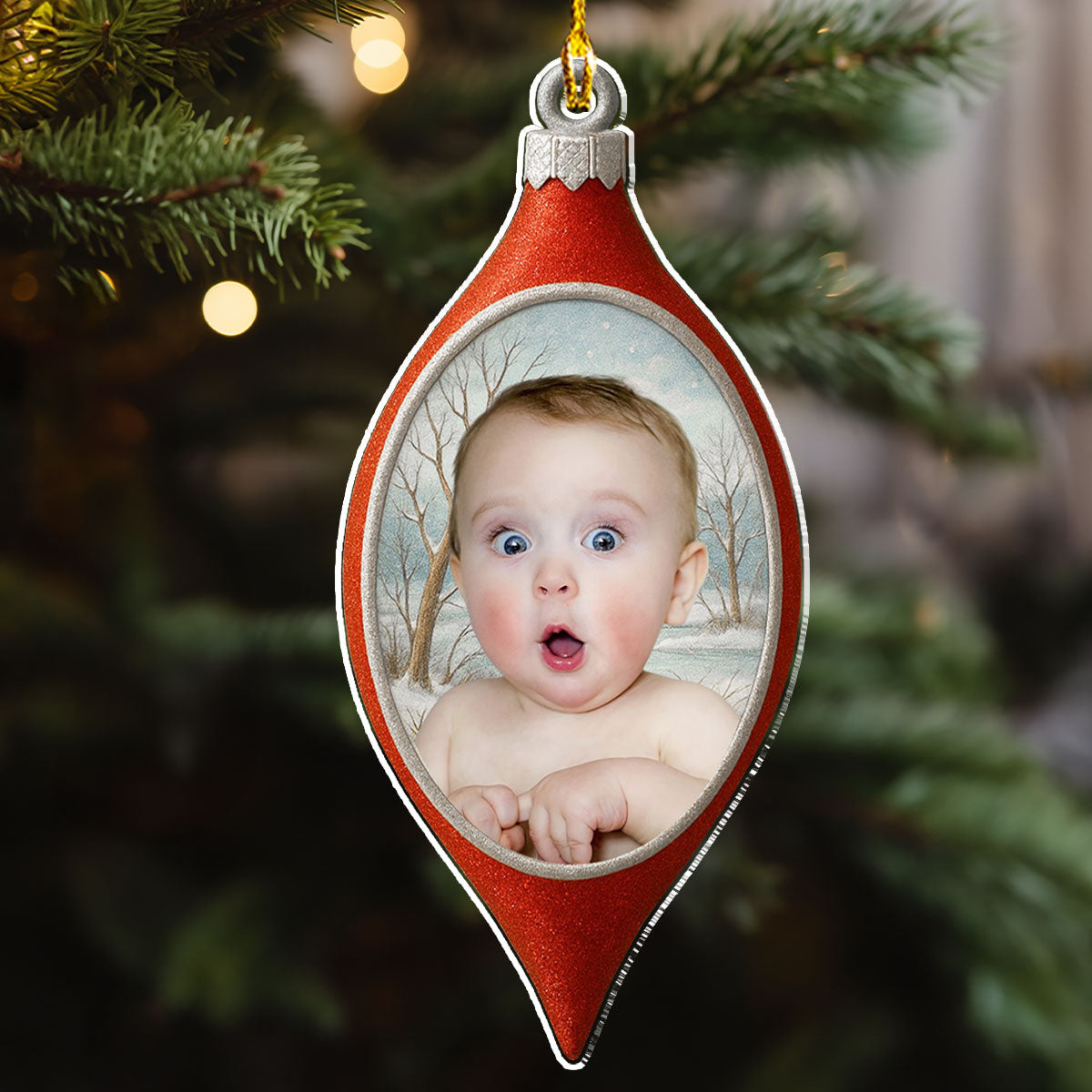 Glowing LED - Personalized Custom Acrylic Ornament