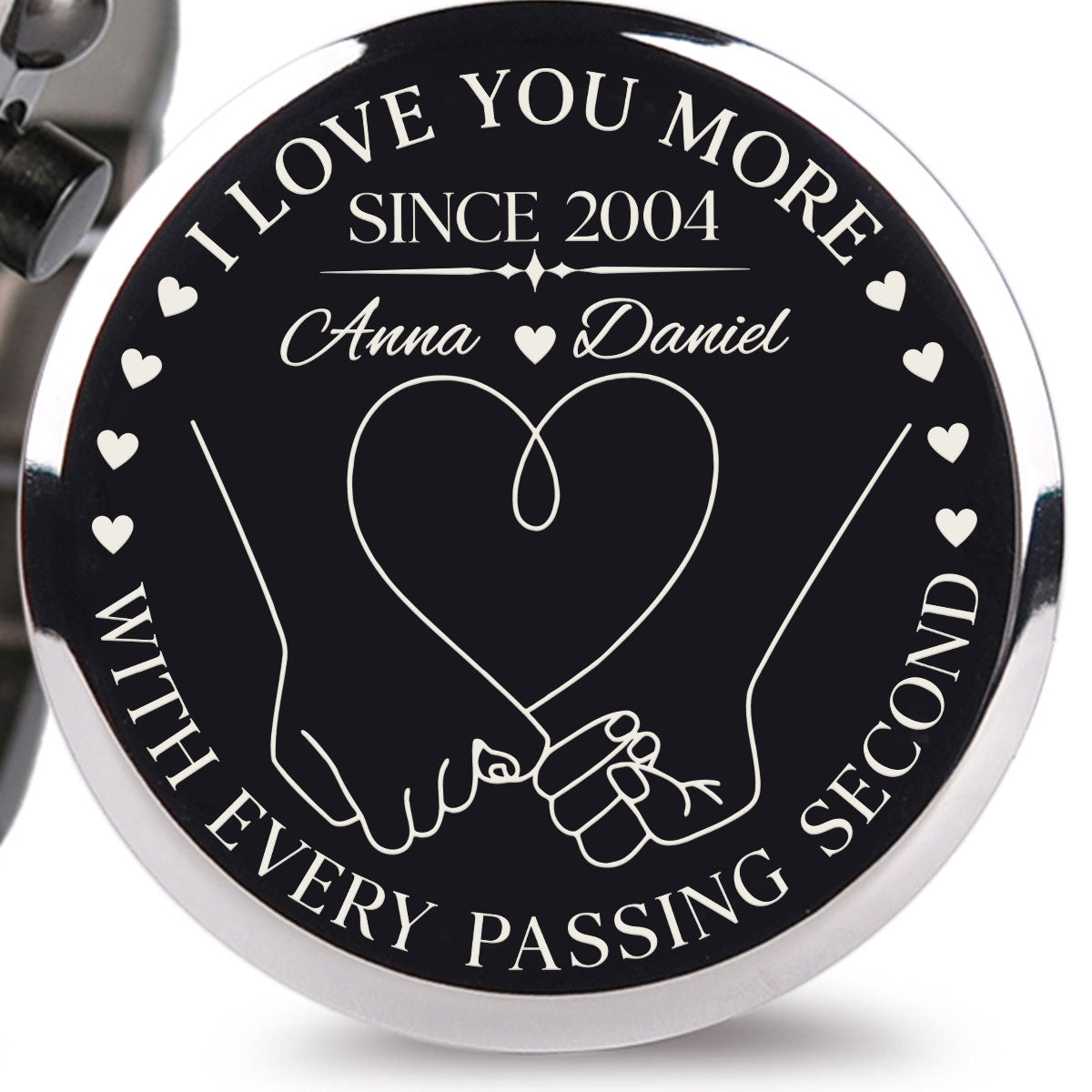 I Love You More - Personalized Engraved Wooden Watches GQ026