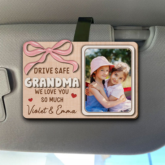 Our Love In A Frame - Personalized Custom Car Visor Clip