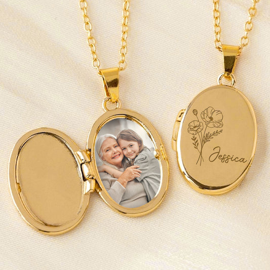 Grandkids Love - Personalized Custom Locket Necklace